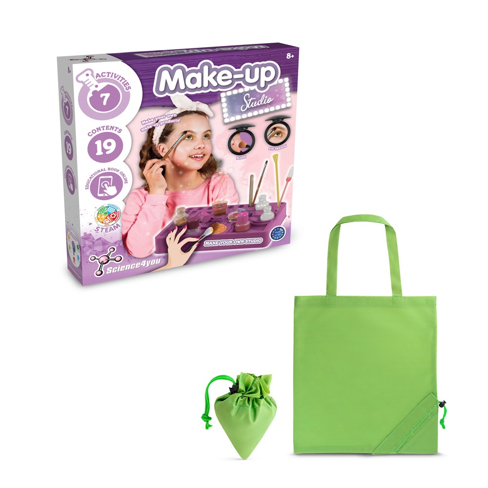 Makeup Studio Kit II. Kit educativo suministrado con una bolsa de regalo plegable de 190T
