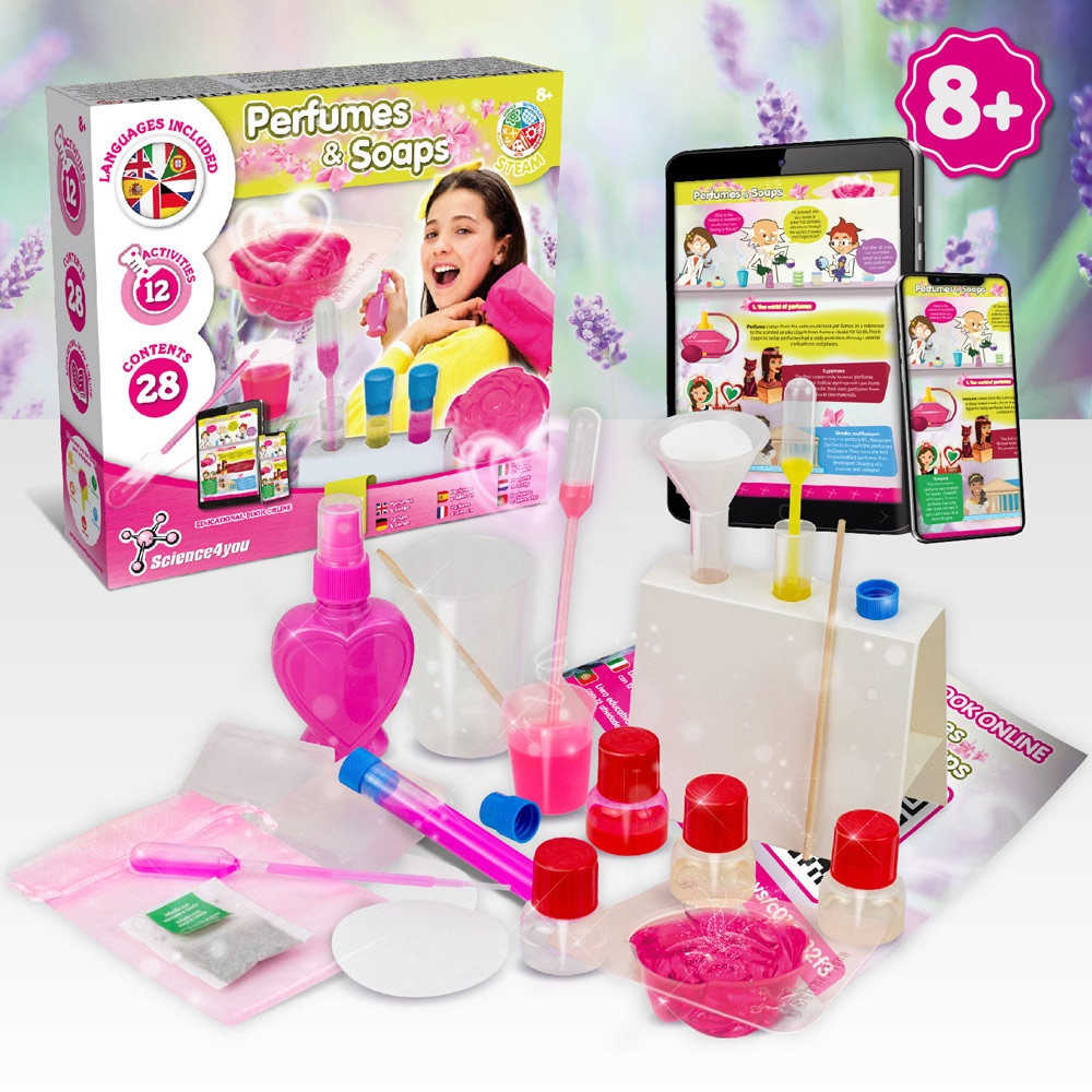 Perfume & Soap Factory Kit II. Juego educativo suministrado con una bolsa de regalo de papel kraft (90 g/m²)