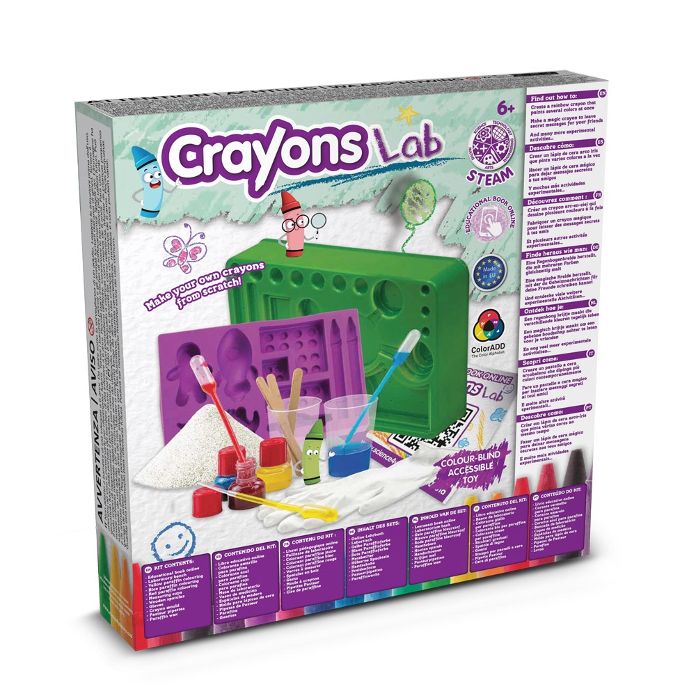 Crayon Factory Kit IV. Juego educativo suministrado con una bolsa de regalo de papel kraft (115 g/m²)