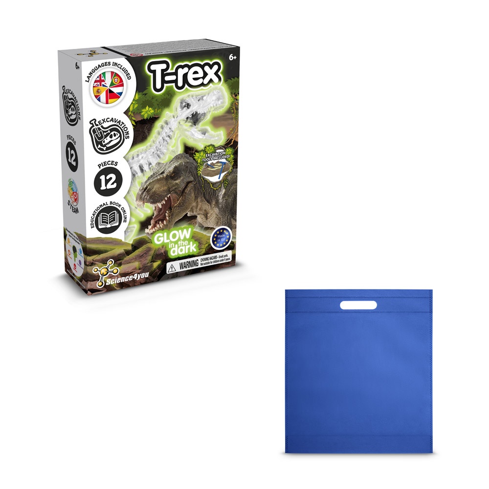 Fossil Excavation Kit IV. Juego educativo suministrado con una bolsa de regalo de non woven (80 g/m²)