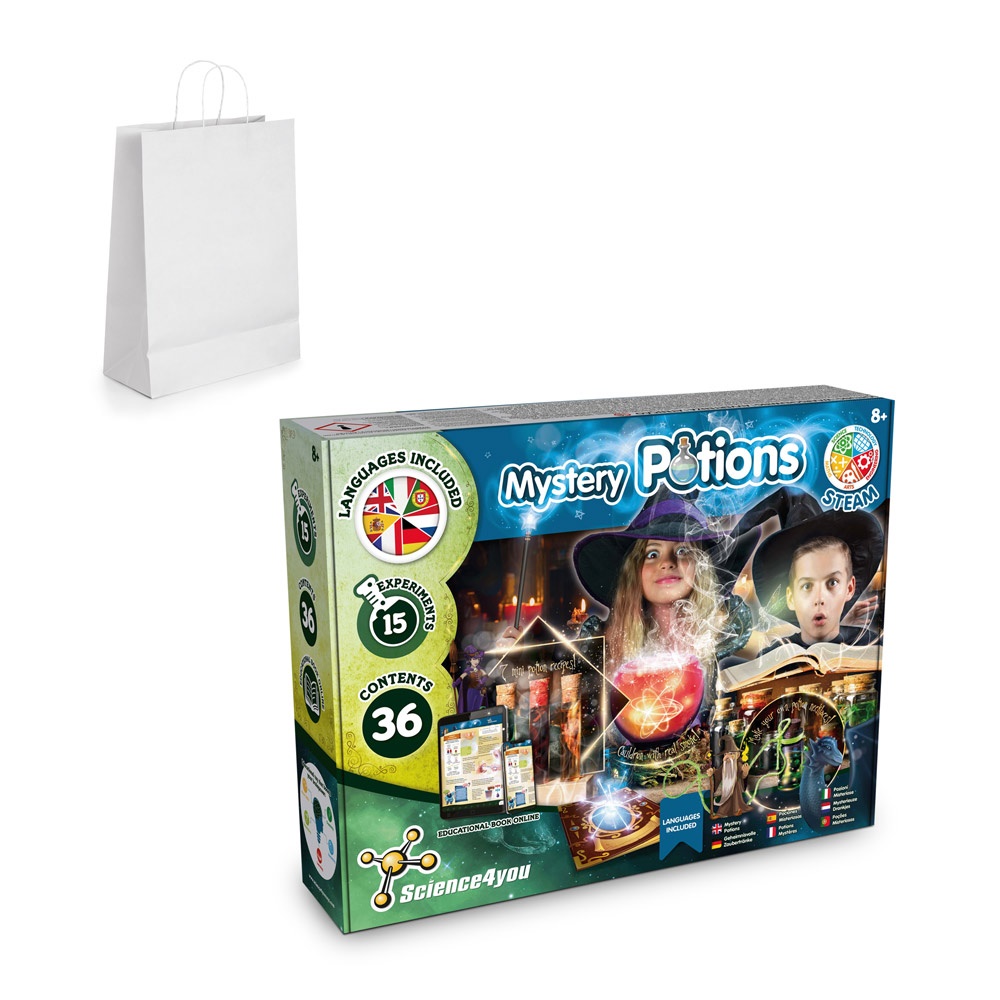 Mystery Potions Kit II. Kit educativo suministrado con una bolsa de regalo de papel kraft (100 g/m²)