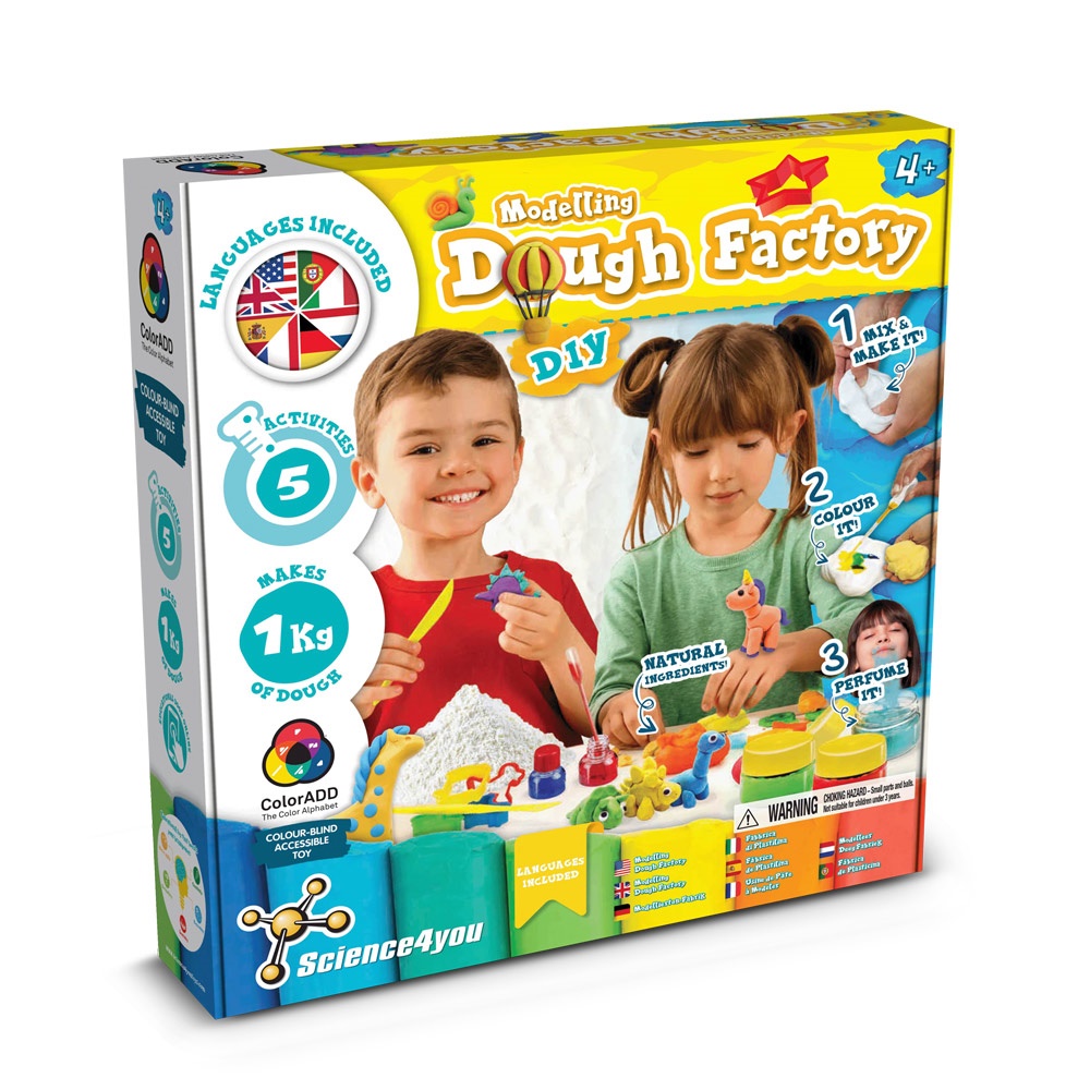 Modeling Dough Factory Kit III. Juego educativo suministrado con una bolsa de regalo de papel kraft (100 g/m²)