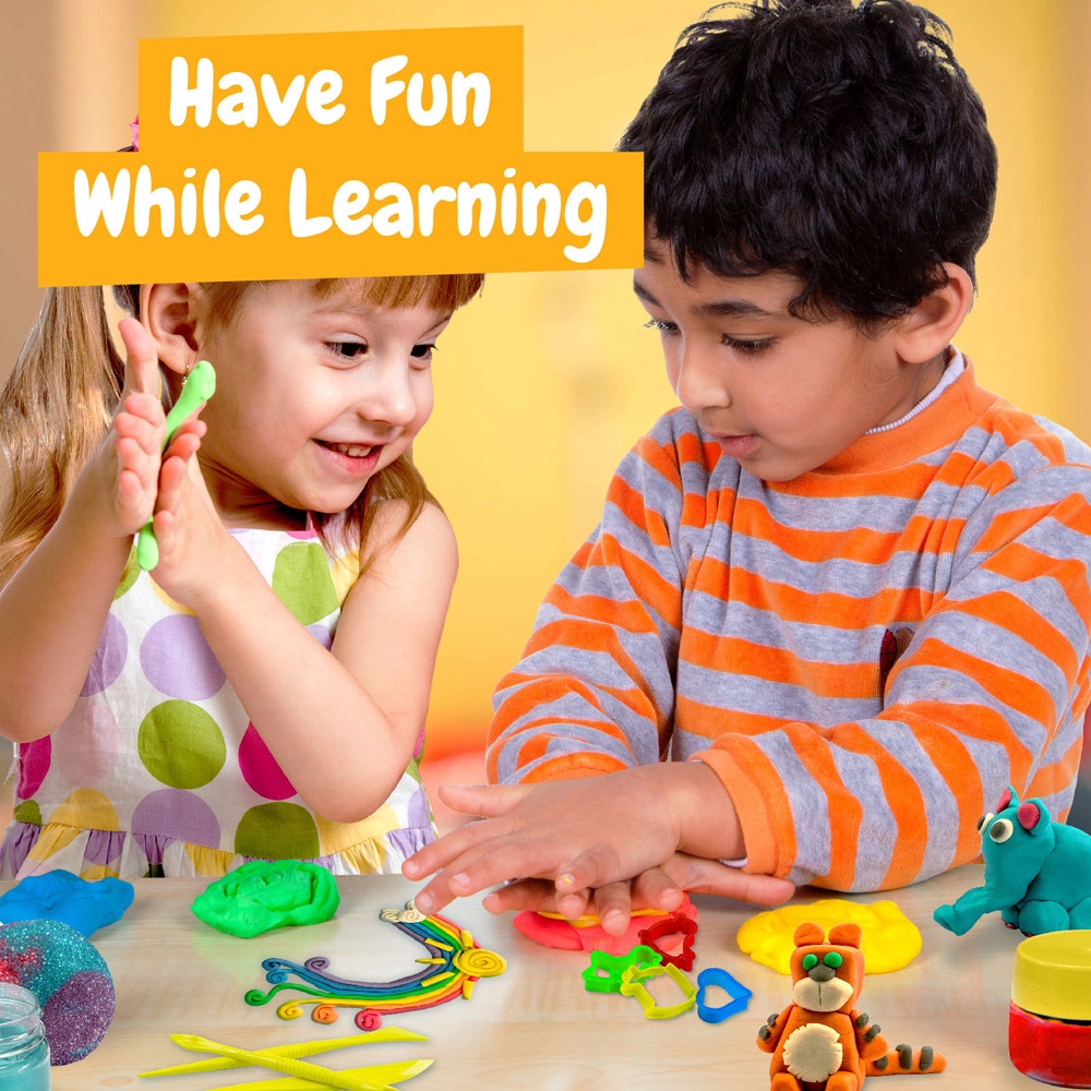 Modeling Dough Factory Kit III. Juego educativo suministrado con una bolsa de regalo de papel kraft (100 g/m²)