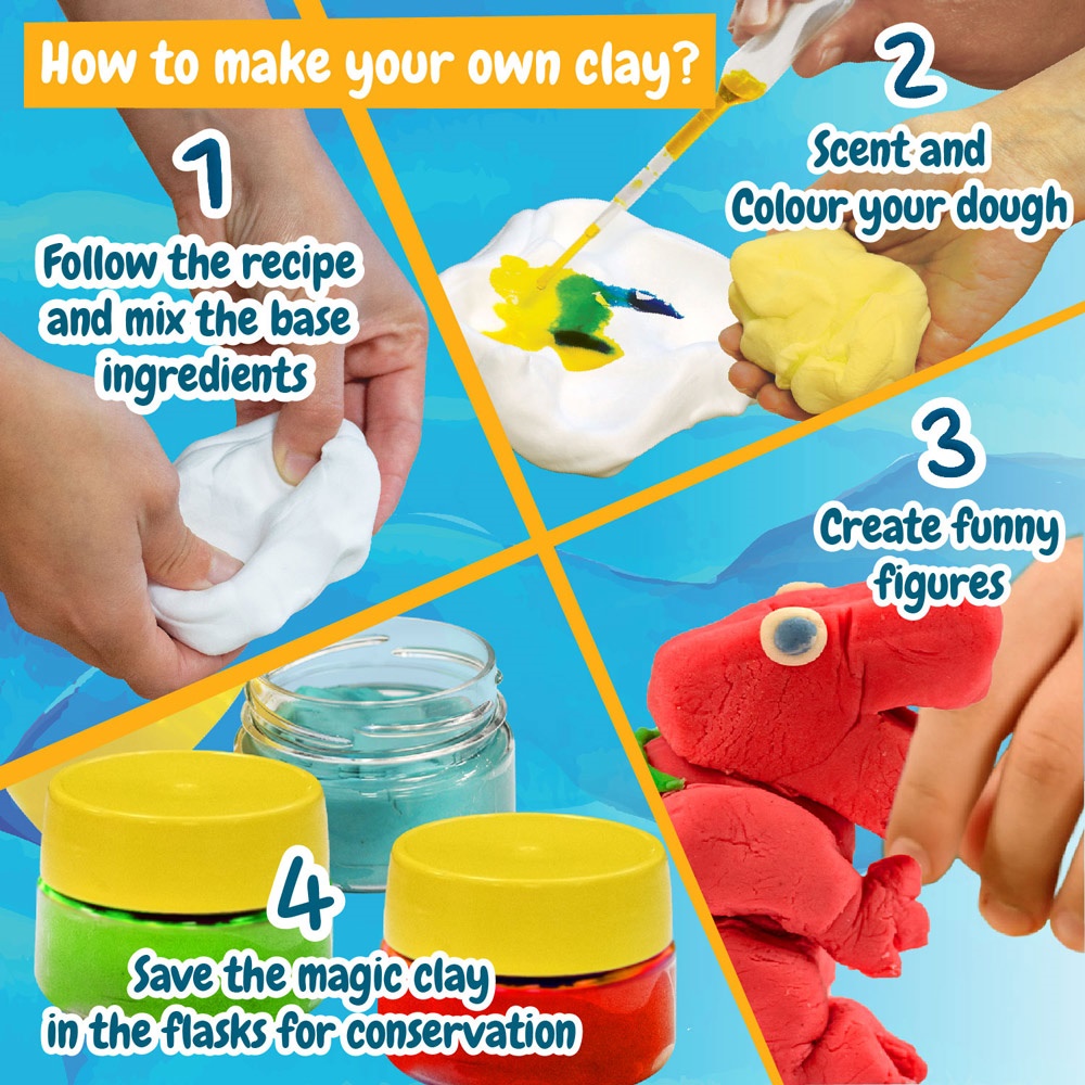 Modeling Dough Factory Kit III. Juego educativo suministrado con una bolsa de regalo de papel kraft (100 g/m²)