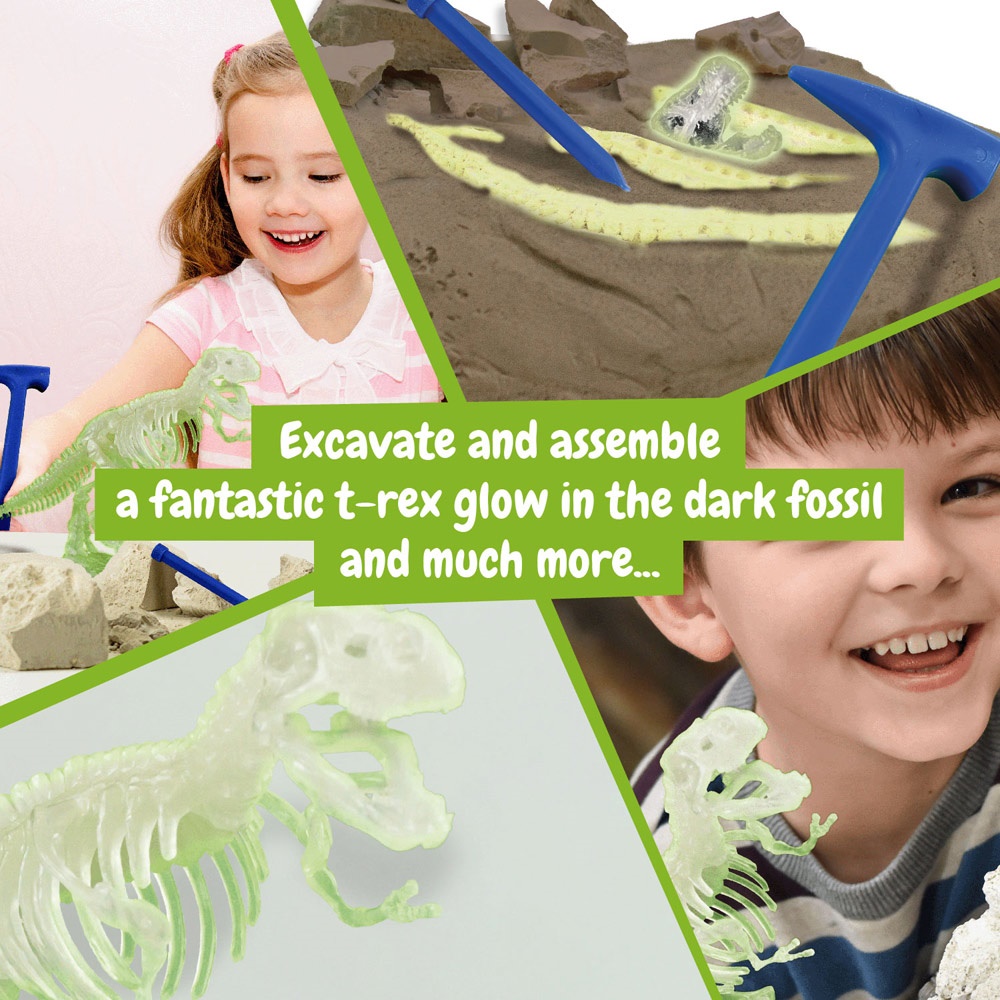 Fossil Excavation Kit III. Juego educativo suministrado con una bolsa de regalo de papel kraft (115 g/m²)