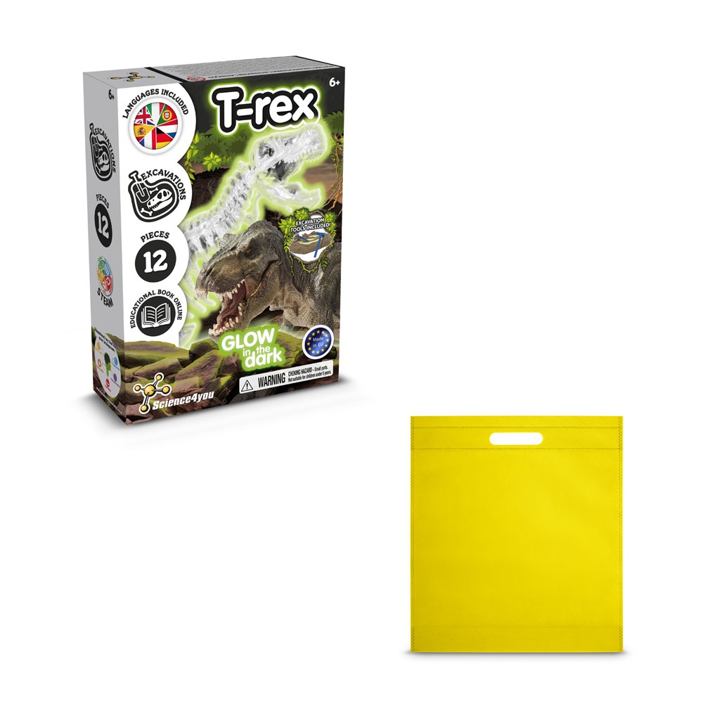 Fossil Excavation Kit IV. Juego educativo suministrado con una bolsa de regalo de non woven (80 g/m²)