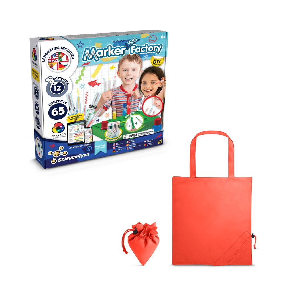 DIY Pen Factory Kit II. Kit educativo suministrado con una bolsa de regalo plegable de 190T