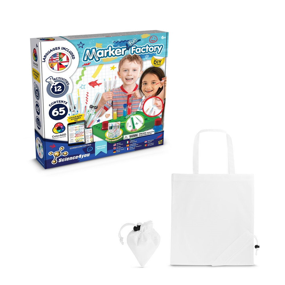 DIY Pen Factory Kit II. Kit educativo suministrado con una bolsa de regalo plegable de 190T