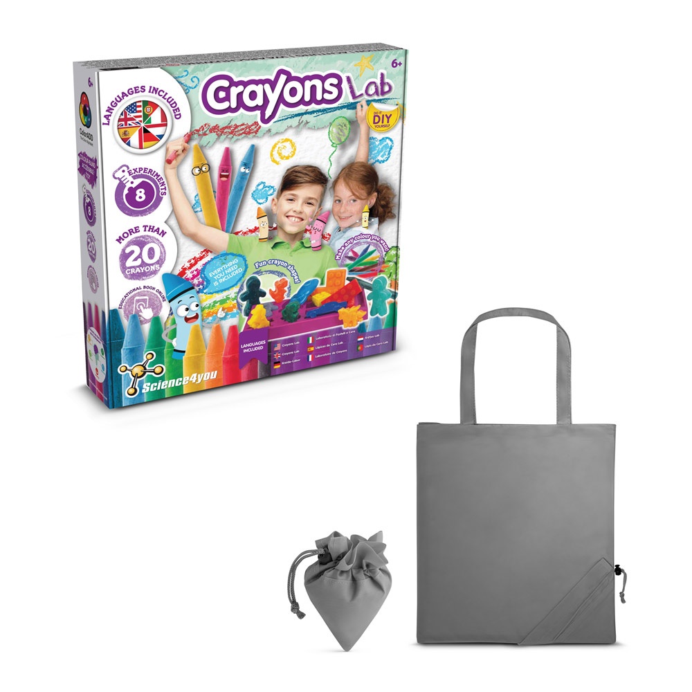 Crayon Factory Kit II. Juego educativo suministrado con una bolsa de regalo plegable de 190T