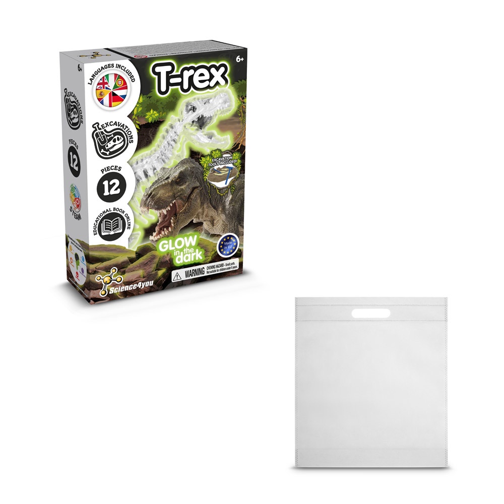 Fossil Excavation Kit IV. Juego educativo suministrado con una bolsa de regalo de non woven (80 g/m²)