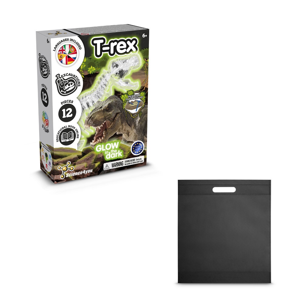 Fossil Excavation Kit IV. Juego educativo suministrado con una bolsa de regalo de non woven (80 g/m²)