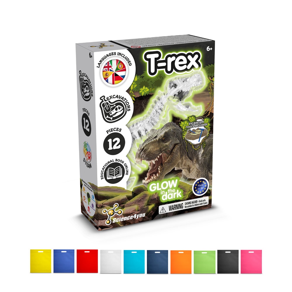 Fossil Excavation Kit IV. Juego educativo suministrado con una bolsa de regalo de non woven (80 g/m²)