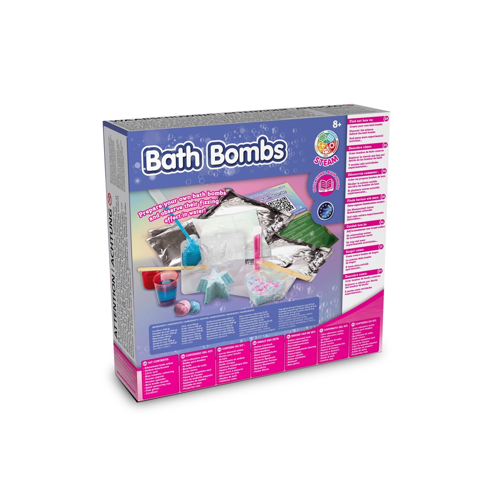 Bath Bombs Kit III. Juguete educativo suministrado con una bolsa de regalo de papel kraft (115 g/m²)