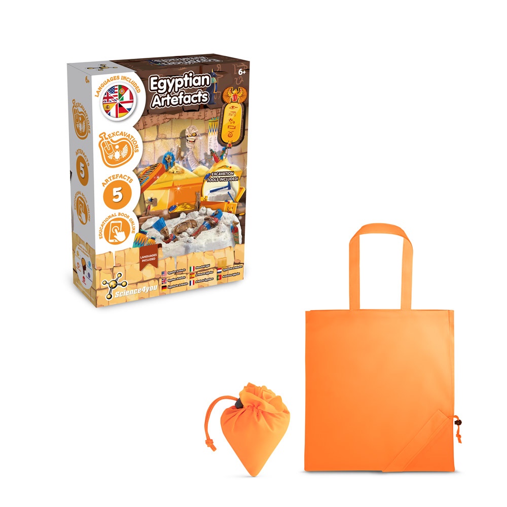 Ancient Egypt Excavation Kit V. Juego educativo suministrado con una bolsa de regalo plegable de 190T