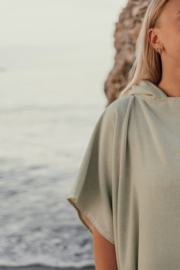 Poncho de playa de felpa VINGA Tolo hamam