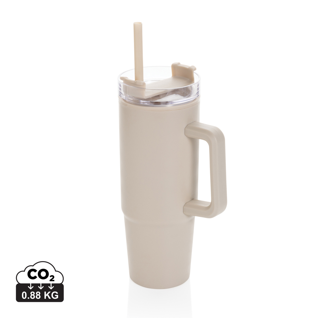 Vaso Tana RCS plástico reciclado con asa 900ML