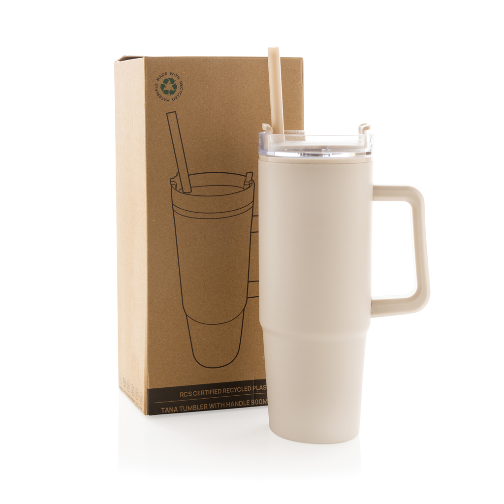 Vaso Tana RCS plástico reciclado con asa 900ML