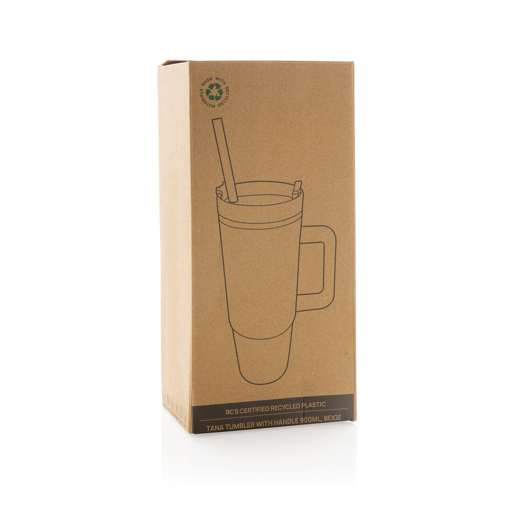 Vaso Tana RCS plástico reciclado con asa 900ML