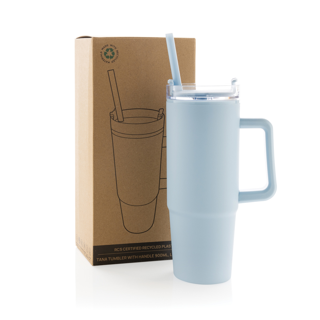 Vaso Tana RCS plástico reciclado con asa 900ML