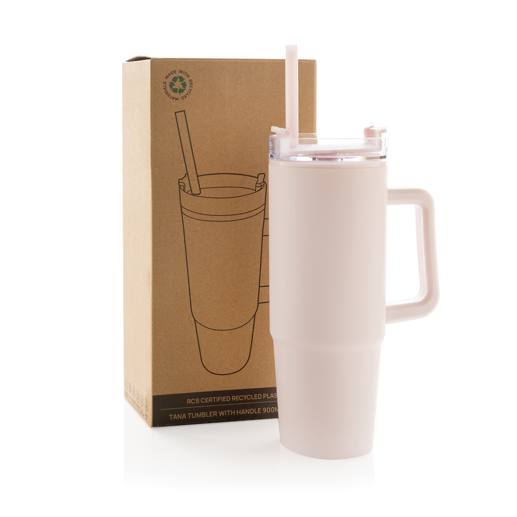 Vaso Tana RCS plástico reciclado con asa 900ML