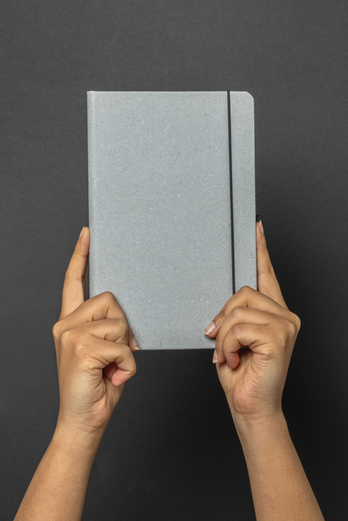 Libreta A5 de cuero reciclado de tapa dura