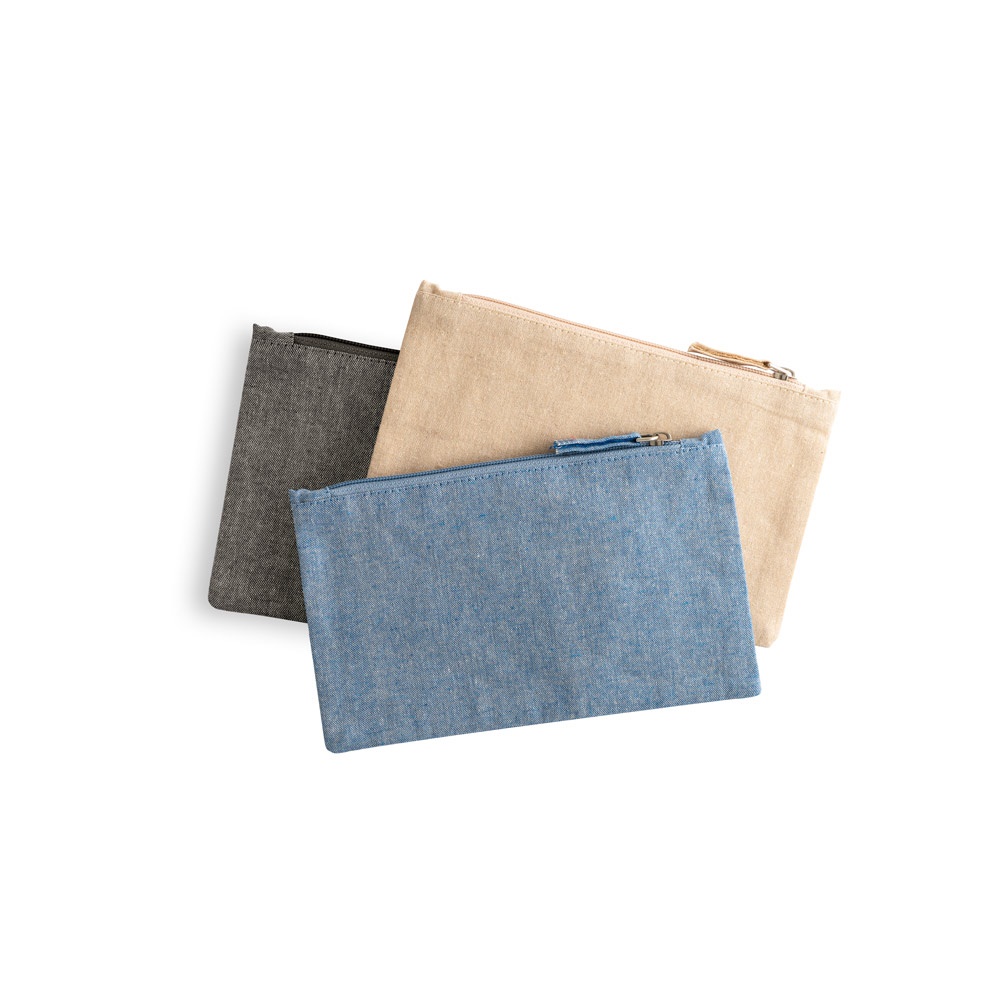 MILLIE. Neceser multifunción en algodón reciclado (70%) y poliéster (30% rPET) (140 g/m²)