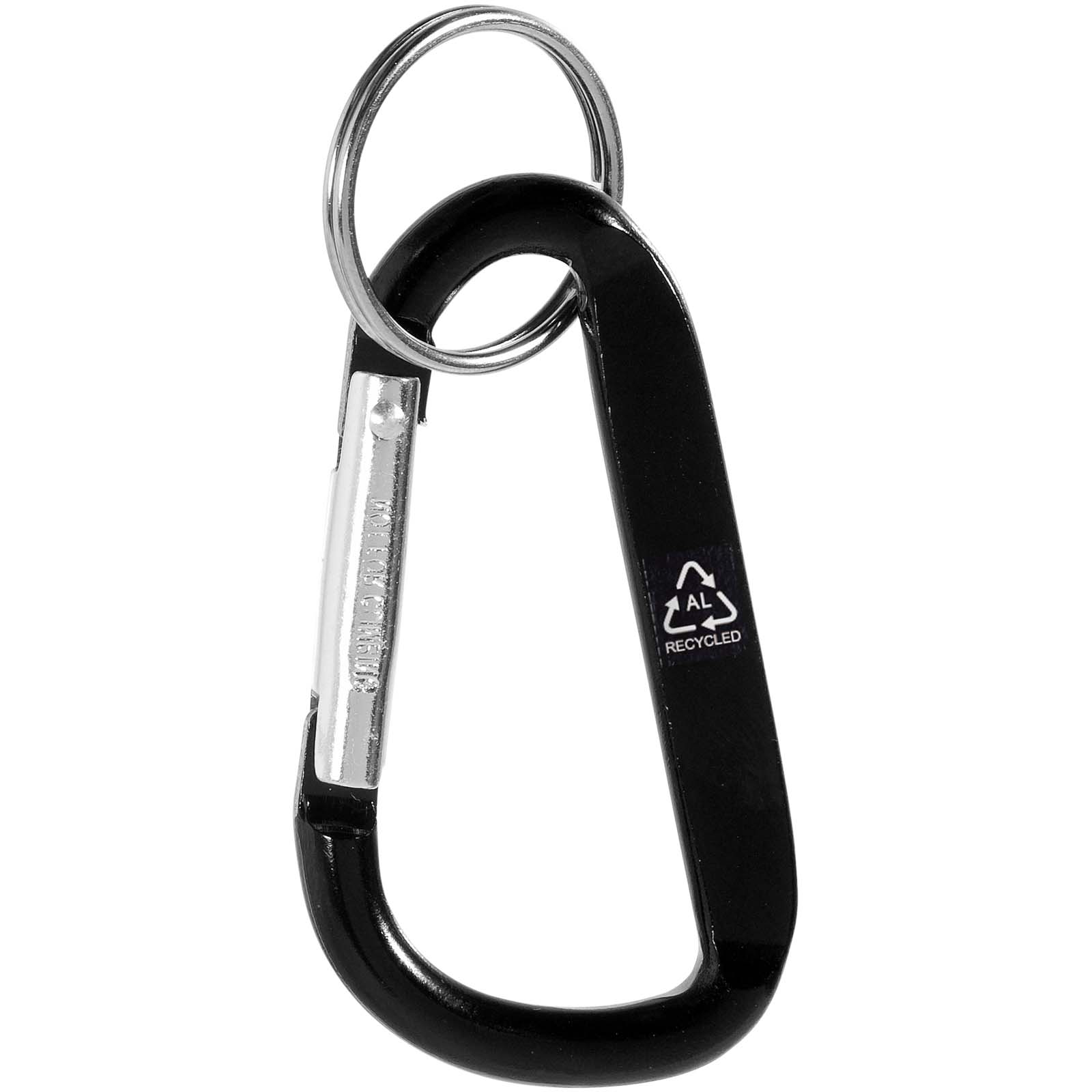 Llavero con mosquetón de aluminio reciclado RCS Timor