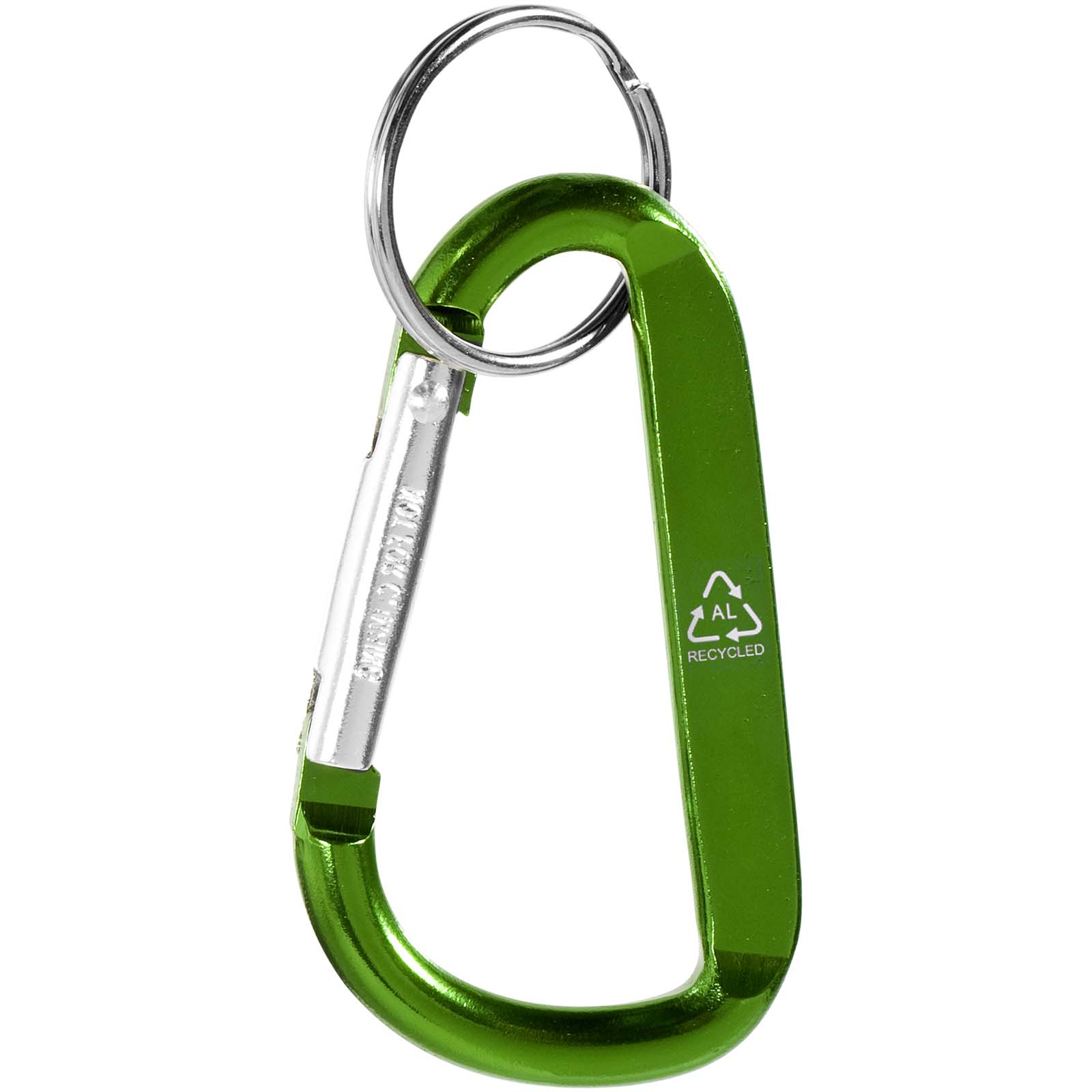 Llavero con mosquetón de aluminio reciclado RCS Timor