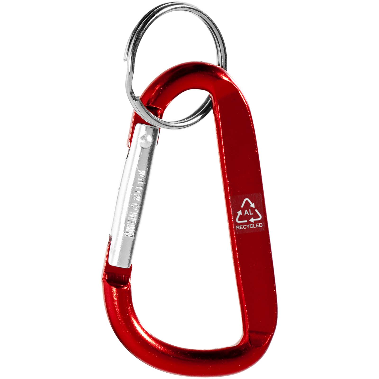 Llavero con mosquetón de aluminio reciclado RCS Timor