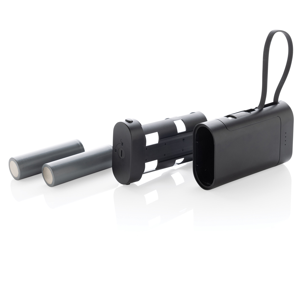 Powerbank con batería extraíble CycleCell de 10.000 mah
