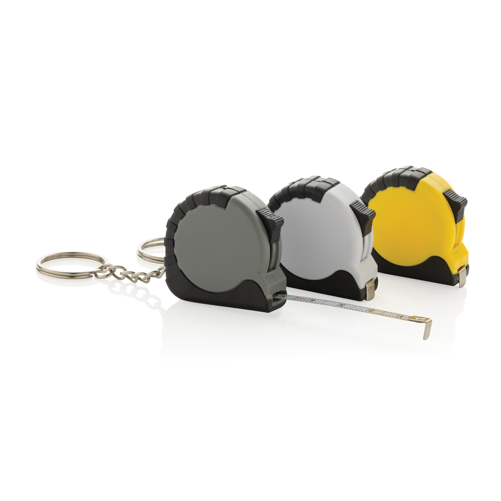 Llavero con cinta de 1m de ABS reciclado MeasureMate RCS