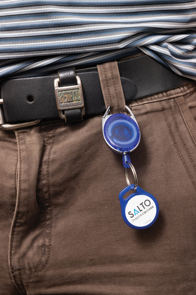 Llavero con clip alargable de ABS reciclado RCS