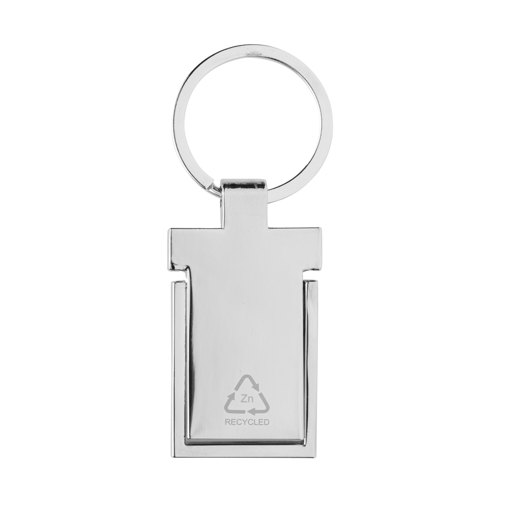 Llavero-soporte para teléfono de aleación de zinc reciclado