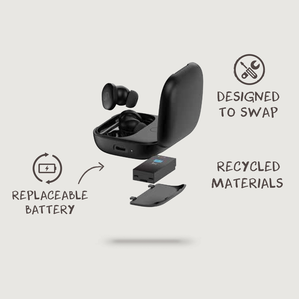 Auriculares inalámbricos Lakewood reciclados RCS
