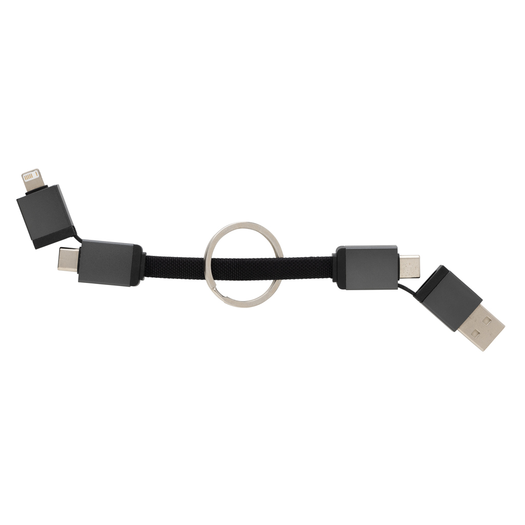 Cable carga rápida 4 en 1 de aluminio reciclado Terra 60W