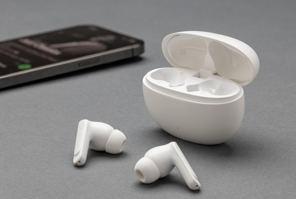 Auriculares híbridos ANC/ENC  plástico reciclado Prolink RCS