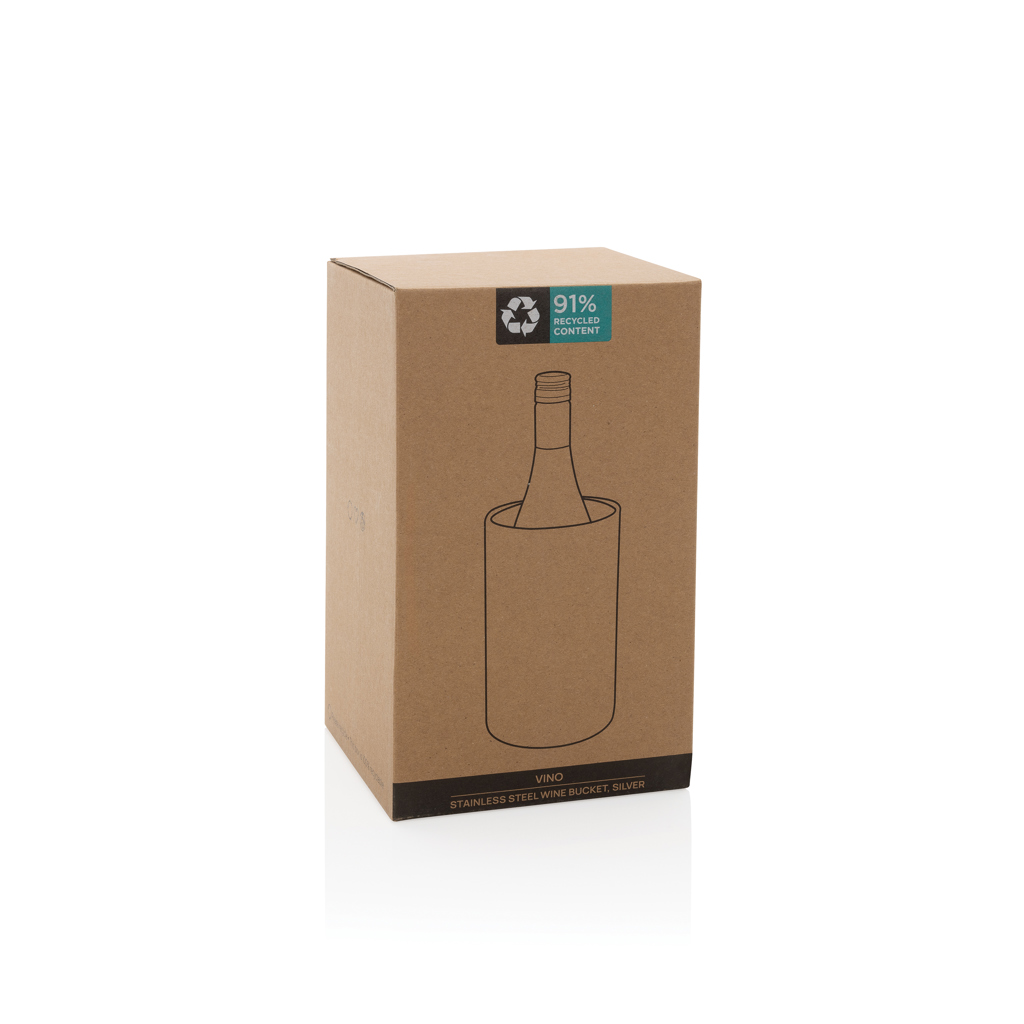 Cubo Vino de acero inoxidable reciclado certificado