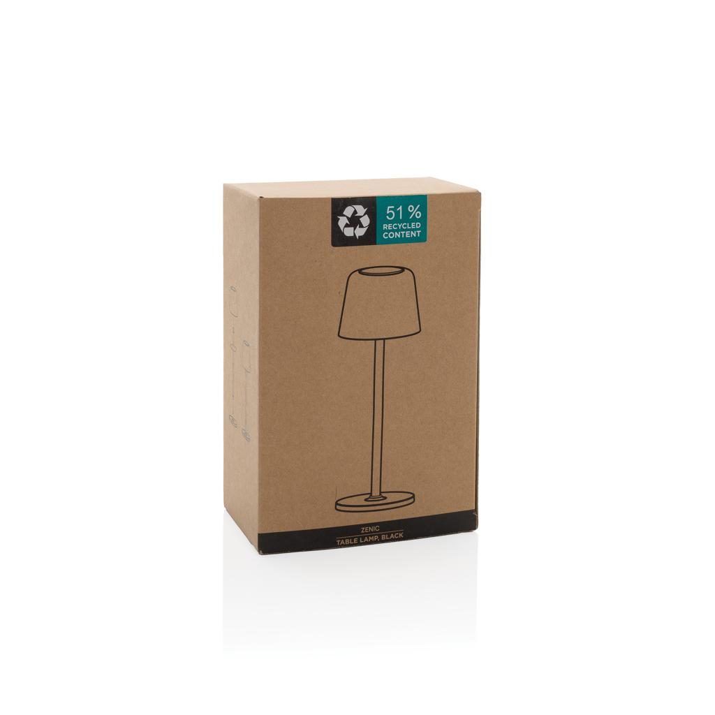 Lámpara de mesa Zenic RCS plástico reciclado recargable USB