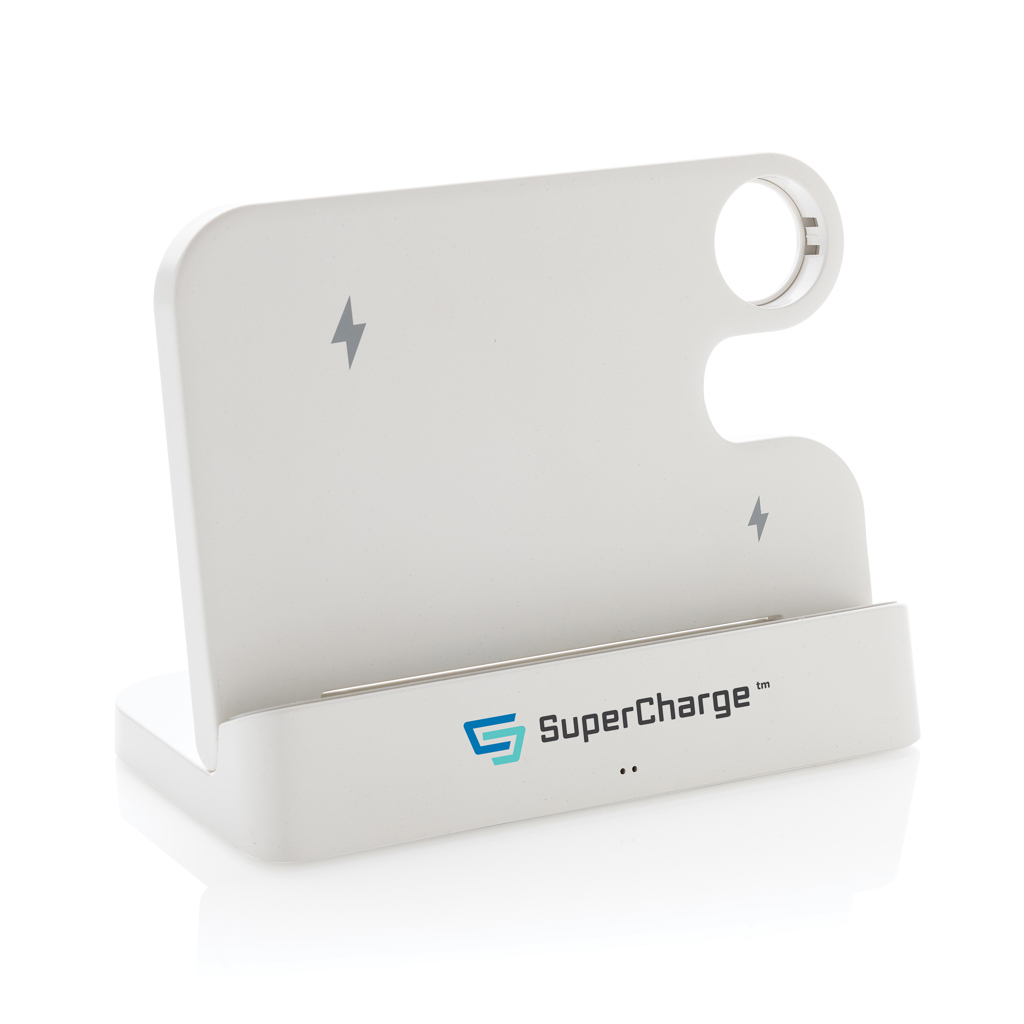 Cargador dual Joltz RCS reciclado 15W con ranura iWatch