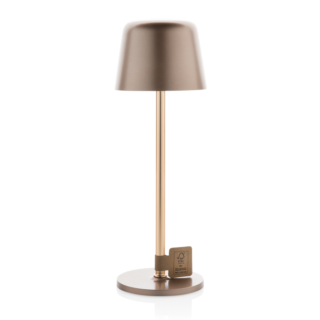 Lámpara de mesa Zenic RCS plástico reciclado recargable USB