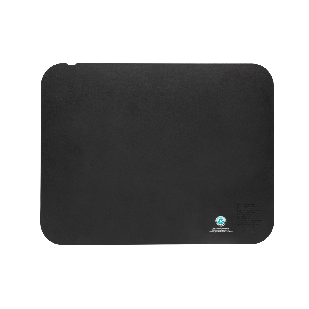 Alfombrilla de ratón Swiss Peak RCS PU reciclado 15W 3 en 1