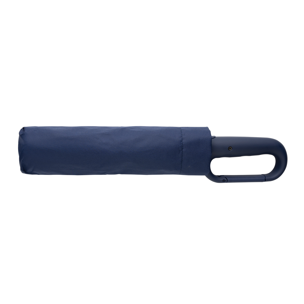 Paraguas Yara 21" AWARE™ RPET de color liso con mosquetón