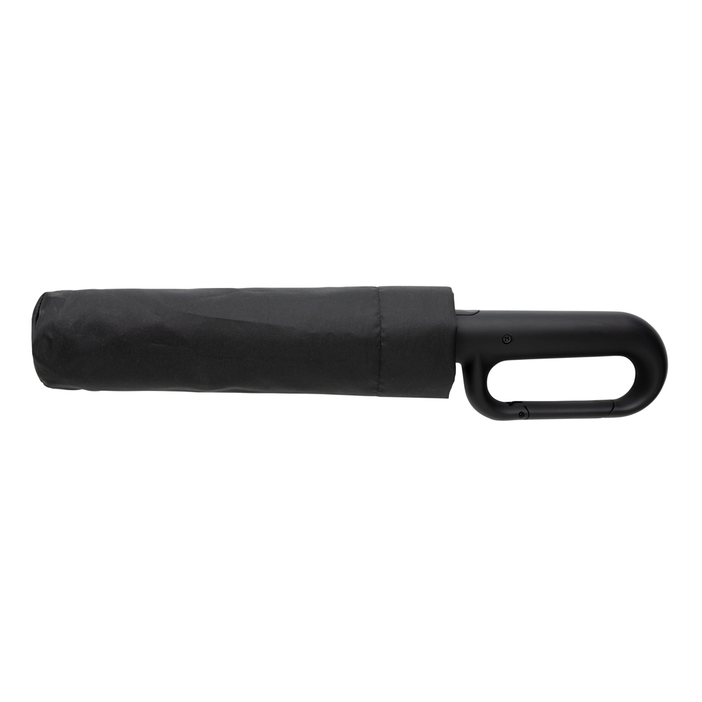 Paraguas Yara 21" AWARE™ RPET de color liso con mosquetón