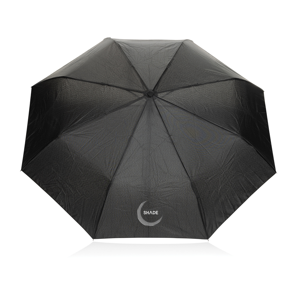 Paraguas Yara 21" AWARE™ RPET de color liso con mosquetón