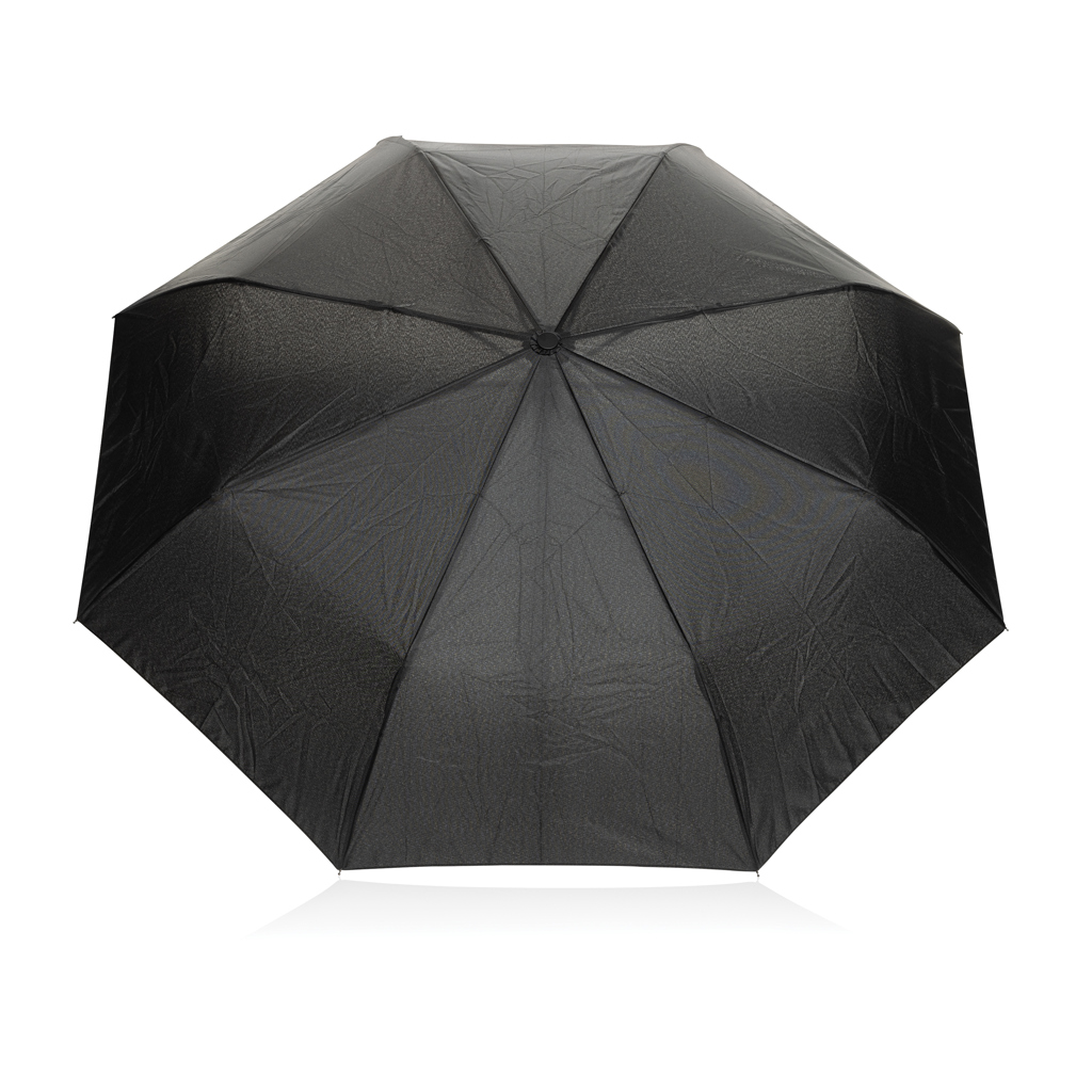 Paraguas Yara 21" AWARE™ RPET de color liso con mosquetón