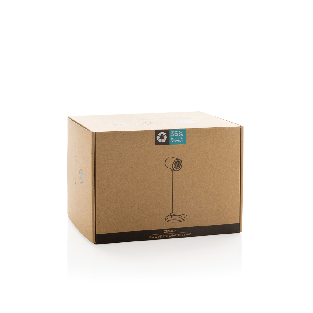 Lámpara escritorio inalámbrica Zenara15W reciclado RCS