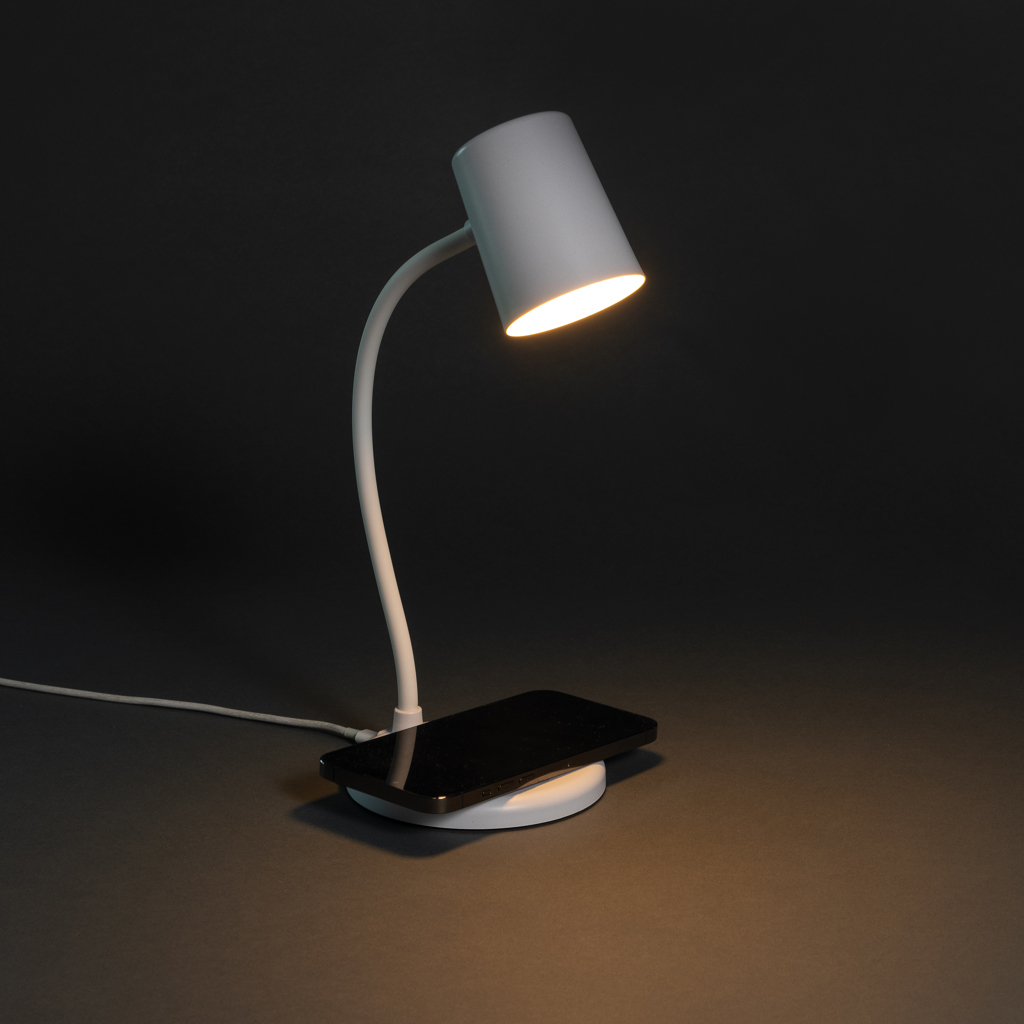 Lámpara escritorio inalámbrica Zenara15W reciclado RCS