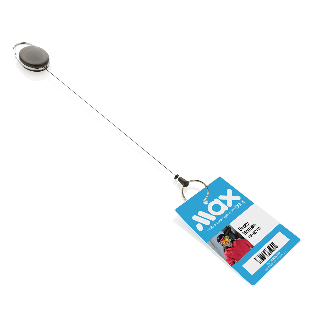 Llavero con clip alargable de ABS reciclado RCS