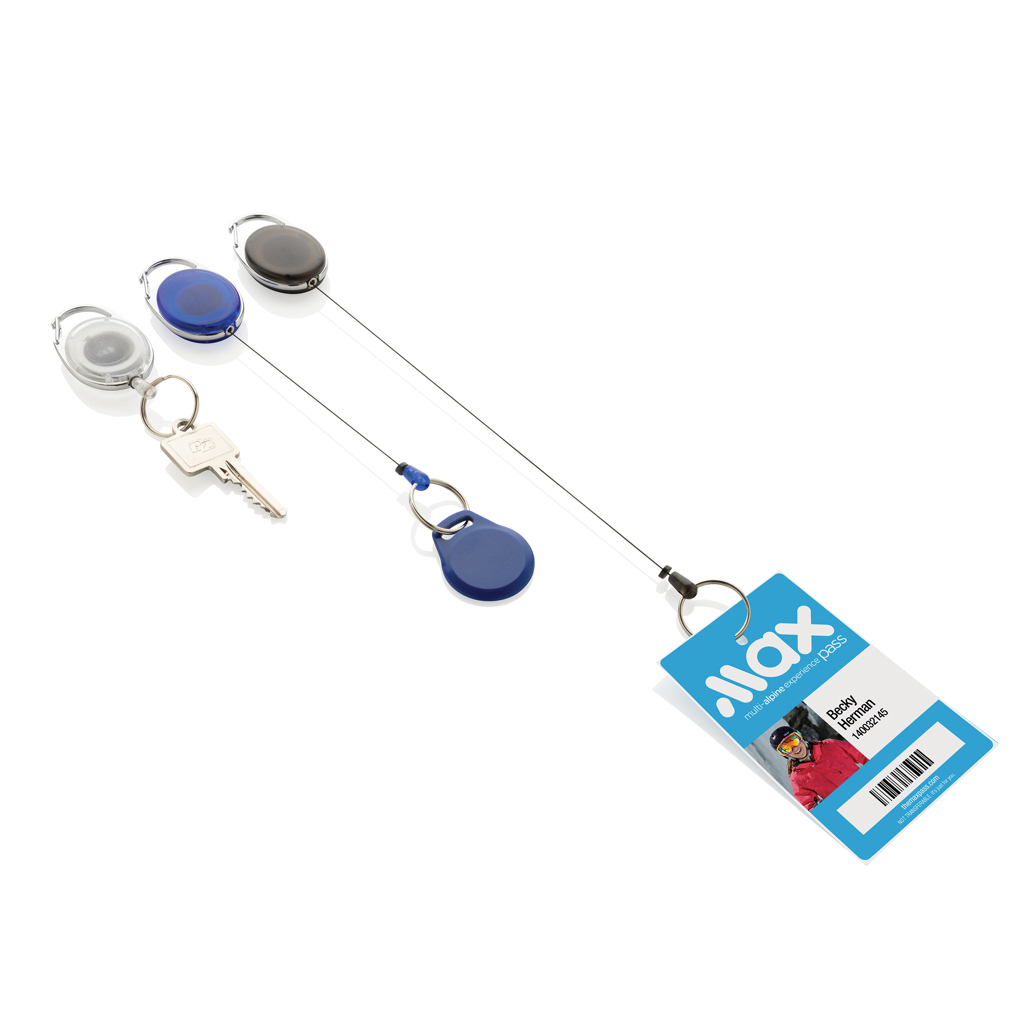 Llavero con clip alargable de ABS reciclado RCS