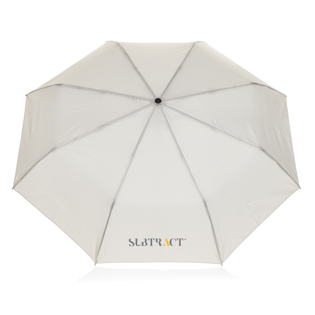 Paraguas Yara 21" AWARE™ RPET de color liso con mosquetón